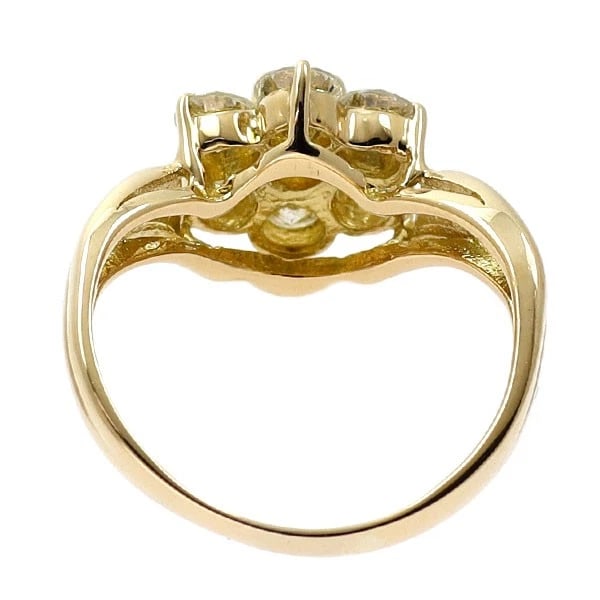 K18YG DIAMOND RING - 2