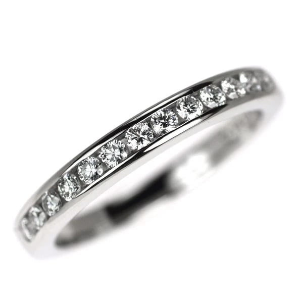 TIFFANY & CO PT950 DIAMOND RING: Tiffany & Co Pt950 Diamond Ring Brand: Tiffany Type: rings Material: Pt950, Main Stone/Creation Natural Color: Silver Size: US 3.75 Accessories: None Accessories Notice: When purchasing pre-owned