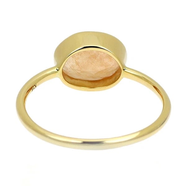 K18YG ORANGE QUARTZ RING - 2