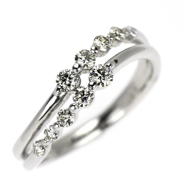 PT900 DIAMOND RING: Pt900 diamond ring Brand: None Type: rings Material: Pt900, Main Stone/Creation Natural Color: Silver Size: 5.25US Accessories: None Accessories Notice: When purchasing pre-owned goods, please refer
