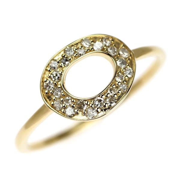 AGATE K18YG DIAMOND RING: Agate K18YG diamond ring Brand: Agete Type: rings Material: K18YG, Main Stone/Creation Natural Color: Yellow Gold Size: 5.5 - 5.75US Accessories: None Accessories Notice: When purchasing pre-owned