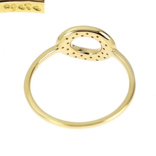 AGATE K18YG DIAMOND RING - 2