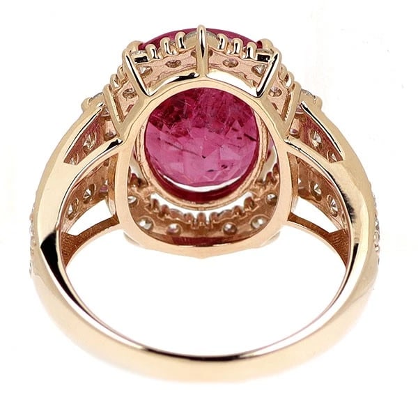 K18PG RUBELLITE DIAMOND RING - 3