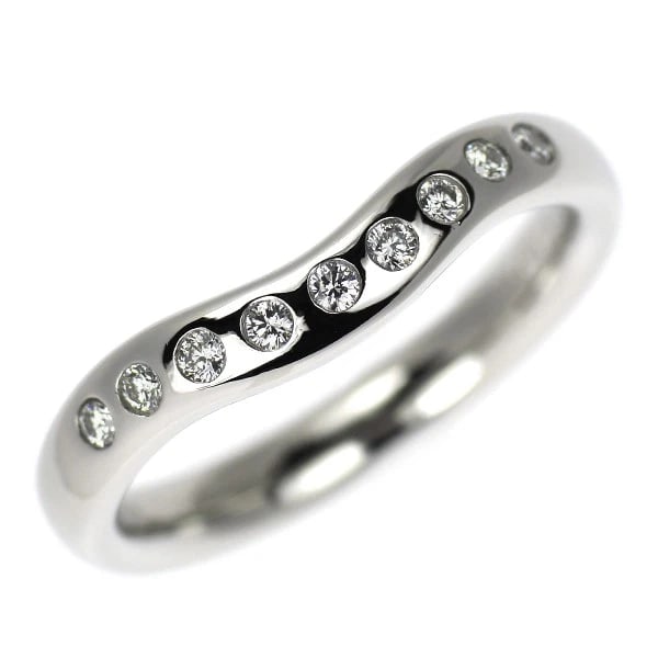 TIFFANY PT950 DIAMOND RING: Tiffany Pt950 diamond ring Brand: Tiffany Type: rings Material: Pt950, Main Stone/Creation Natural Color: Silver Size: 4.5US Accessories: None Accessories Notice: When purchasing pre-owned
