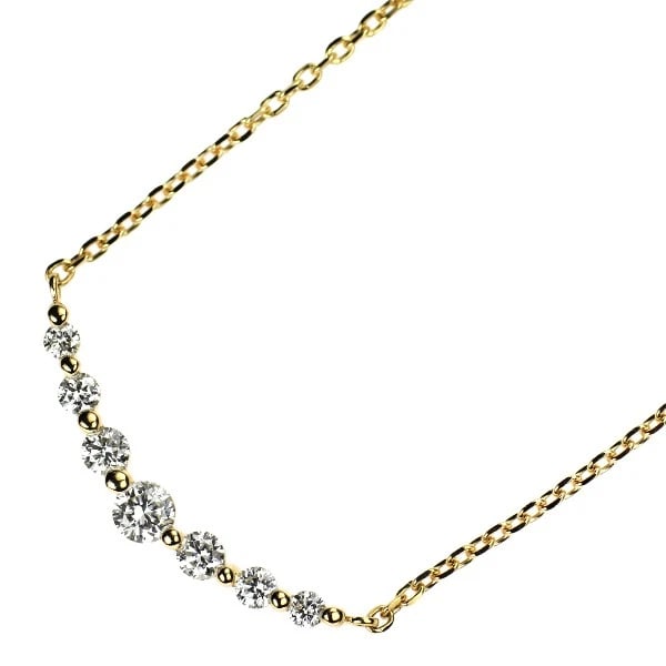 VENDOME AOYAMA K18YG DIAMOND PENDANT NECKLACE: Vendome Aoyama K18YG diamond pendant necklace Brand: Vendome Aoyama Type: pendant necklace Material: K18YG, Main Stone/Creation Natural Color: Yellow Gold Size: Necklace: Chain Length ?45.5cm