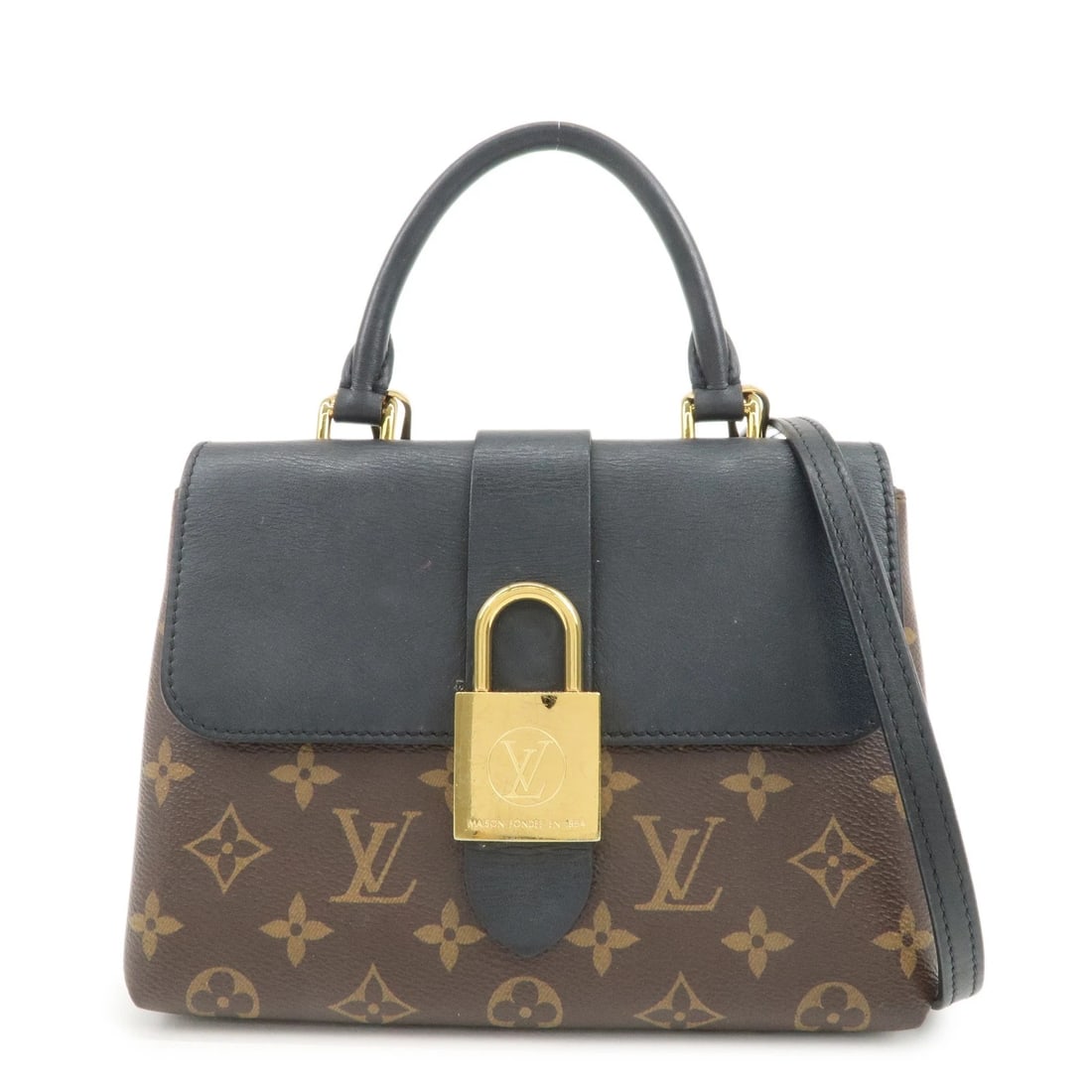 LOUIS VUITTON MONOGRAM ROCKY BB 2WAY SHOULDER BAG: Louis Vuitton Monogram Rocky BB 2Way Shoulder Bag Brand: LOEWE Type: hand bag Material: Monogram Canvas , Leather Color: Monogram , Noir Size: W20cm(7.87")H16cm(6.30")D7.5cm(2.95") Accessories: No