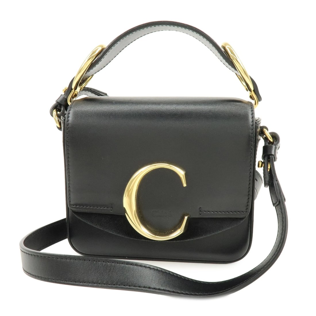 CHLOE SEE BY CHLOE LEATHER 2WAY BAG SHOULDER BAG HAND BAG: Chloe See By Chloe Leather 2Way Bag Shoulder Bag Hand Bag Brand: Chloe Type: 2way bag Material: Leather Color: Black Size: W16cm(6.30")H12cm(4.72")D4.5cm(1.77") Accessories: None Accessori
