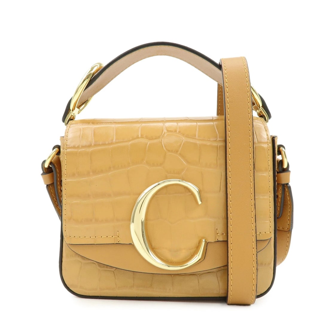 CHLOE SEE BY CHLOE EMBOSSSED LEATHER 2WAY BAG SHOULDER BAG: Chloe See By Chloe Embosssed Leather 2Way Bag Shoulder Bag Brand: Chloe Type: 2way bag Material: Emboss Leather Color: Brown Size: W16cm(6.30")H12cm(4.72")D5cm(1.97") Accessories: None Acc