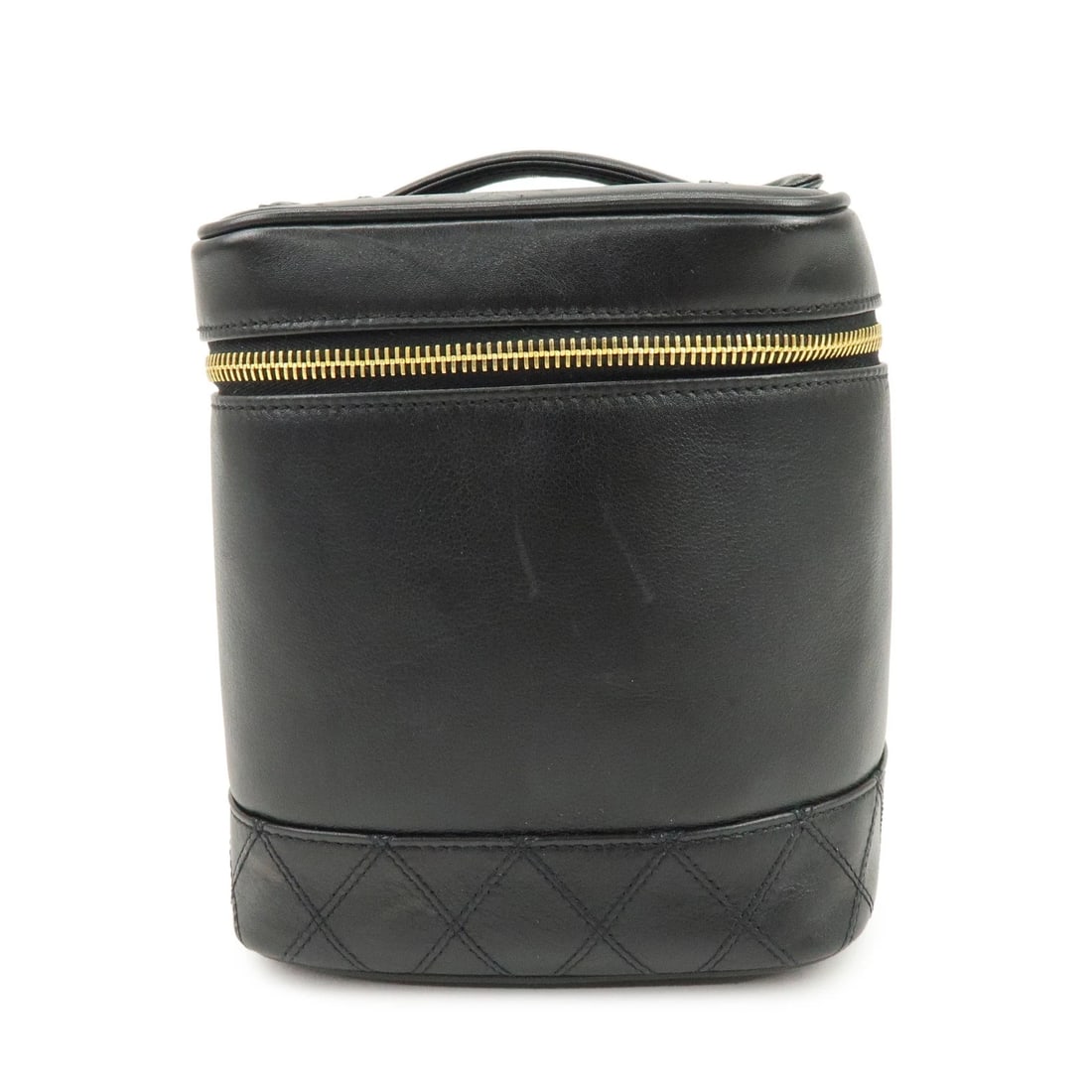 CHANEL BICOLORE LAMB SKIN VANITY BAG HAND BAG BLACK: CHANEL Bicolore Lamb Skin Vanity Bag Hand Bag Black Brand: CHANEL Type: Hand Bag Material: Lamb skin Color: Black Size: W15cm(5.91")H17cm(6.69")D12cm(4.72") Accessories: None Accessories N