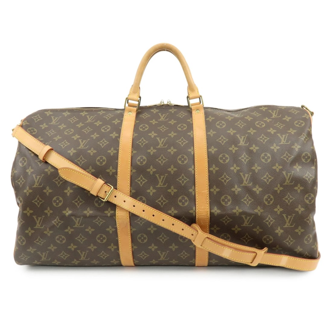 LOUIS VUITTON MONOGRAM KEEP ALL BANDOULIERE 60 BOSTON BAG: Louis Vuitton Monogram Keep All Bandouliere 60 Boston Bag Brand: louis vuitton Type: boston bag Material: Monogram Canvas , Nume Leather Color: Monogram Size: W60cm(23.62")H30cm(11.81")D26cm(10.24")
