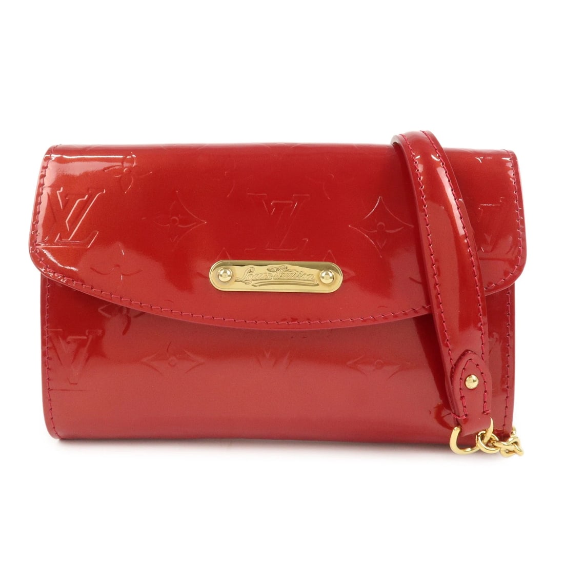 LOUIS VUITTON MONOGRAM VERNIS BELLE AIR SHOULDER BAG: Louis Vuitton Monogram Vernis Belle Air Shoulder Bag Brand: Louis Vuitton Type: shoulder bag Material: Vernis Leather Color: Pomme d'Amour Size: W19cm(7.48")H13cm(5.12")D3.5cm(1.38") Accessories: