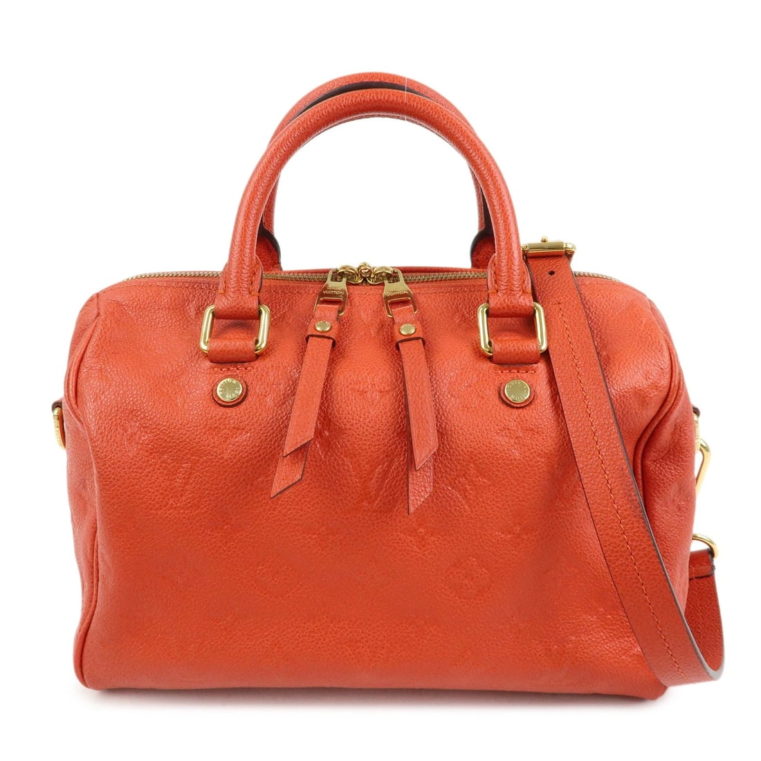 LOUIS VUITTON MONOGRAM EMPREINTE SPEEDY BANDOULIERE: Louis Vuitton Monogram Empreinte Speedy Bandouliere Brand: louis vuitton Type: 2way bag Material: Empreinte Leather Color: Origan Size: W27cm(10.63")H20cm(7.87")D15cm(5.91") Accessories: None