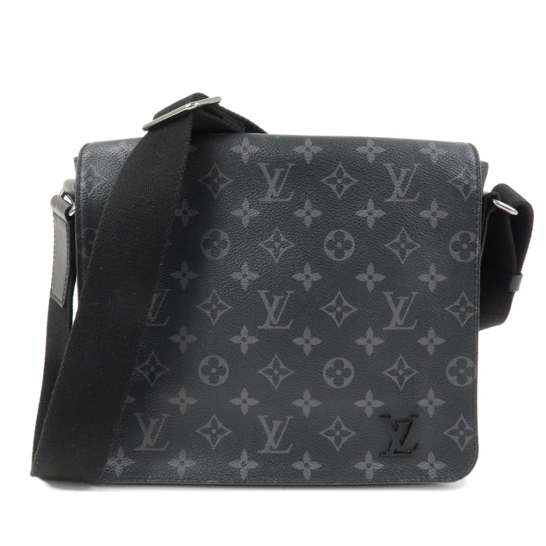 LOUIS VUITTON MONOGRAM ECLIPSE DISTRICT PM CROSSBODY BAG: Louis Vuitton Monogram Eclipse District PM Crossbody Bag Brand: Louis Vuitton Type: key case Material: Monogram Canvas , Canvas Color: Monogram Eclipse Size: H23cm(9.06")W25cm(9.84")D7cm(2.76") Ac