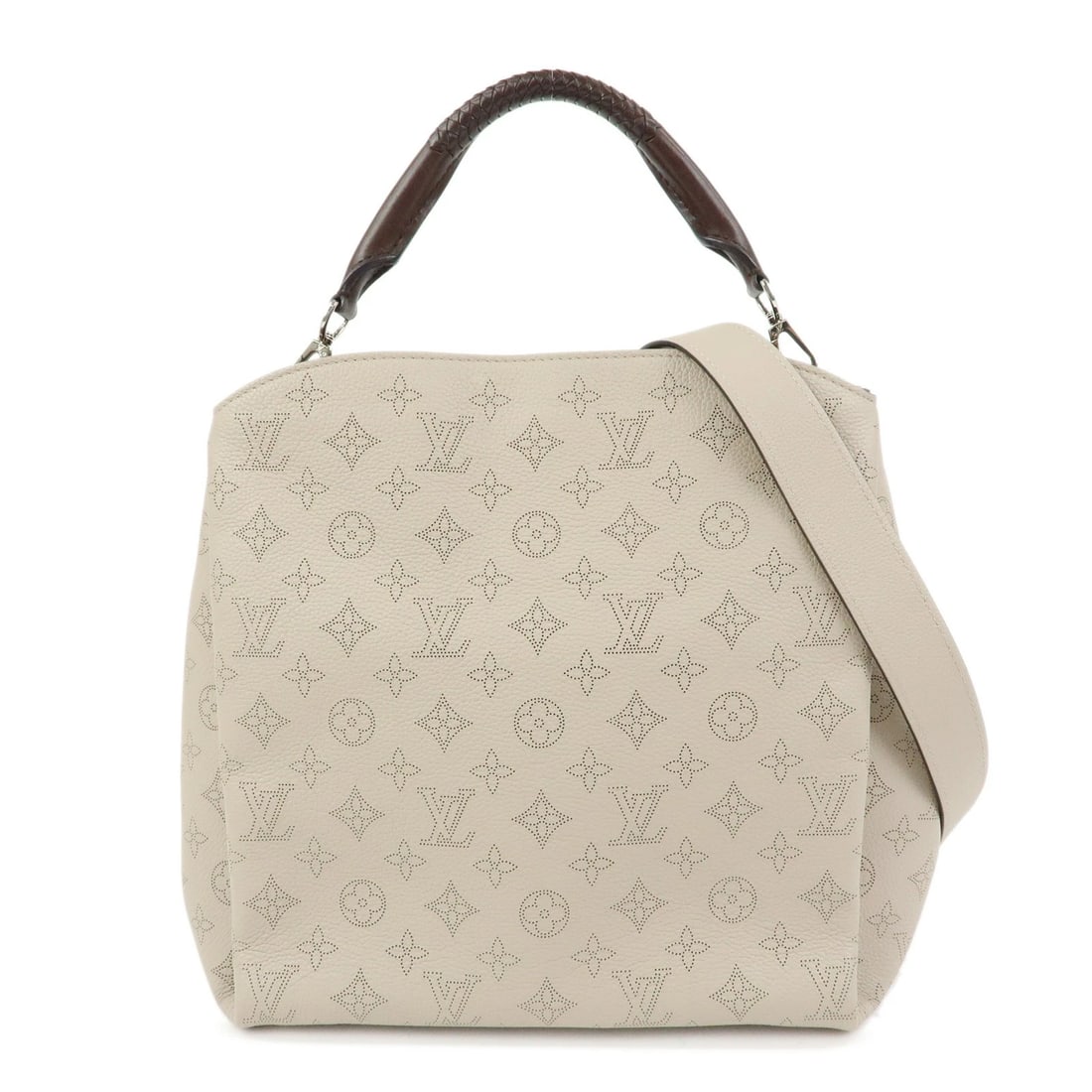 LOUIS VUITTON MONOGRAM MAHINA BABYLONE PM 2WAY BAG: Louis Vuitton Monogram Mahina Babylone PM 2Way Bag Brand: louis vuitton Type: 2way bag Material: Mahina Leather , Leather Color: Beige , Brown Size: W39cm(15.35")H29cm(11.42")D16cm(6.30") Accessor