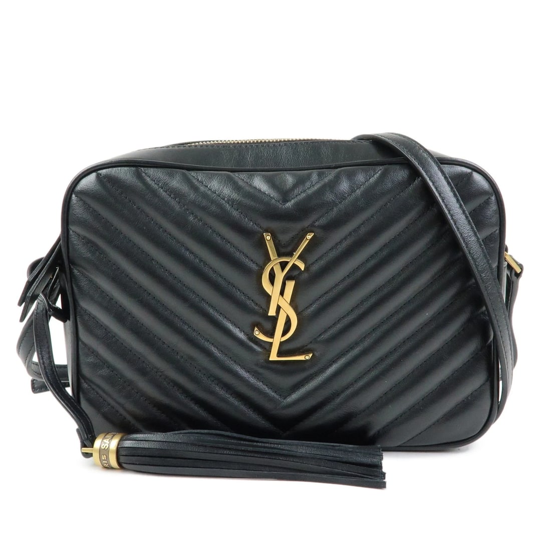 SAINT LAURENT PARIS CASSANDRA SHOULDER CROSSBODY BAG: SAINT LAURENT PARIS Cassandra Shoulder Crossbody Bag Brand: saint laurent paris Type: shoulder bag Material: Leather Color: Black Size: W23.5cm(9.25")H15.5cm(6.10")D6.5cm(2.56") Accessories: None