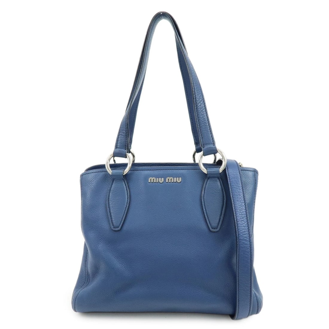 MIU MIU LEATHER 2WAY BAG HAND BAG SHOULDER CROSSBODY BAG (1 of 6)