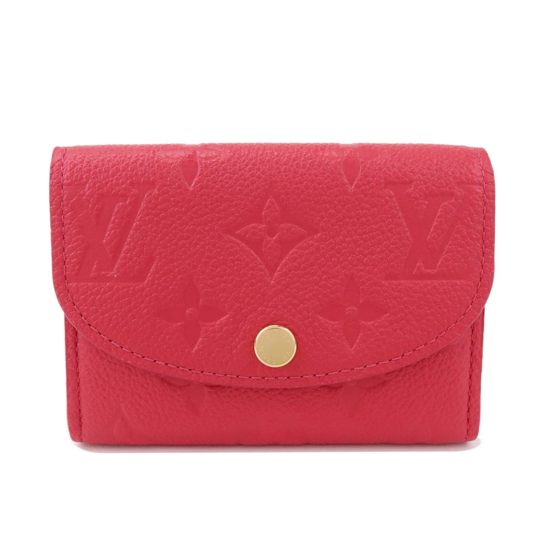 LOUIS VUITTON MONOGRAM EMPREINTE PORTE MONNAIE ROSALIE: Louis Vuitton Monogram Empreinte Porte Monnaie Rosalie Brand: louis vuitton Type: wallet Material: Empreinte Leather Color: grenade Size: W?11cm(4.33")H?8cm(3.15")D?1.5cm(0.59") Accessories: None