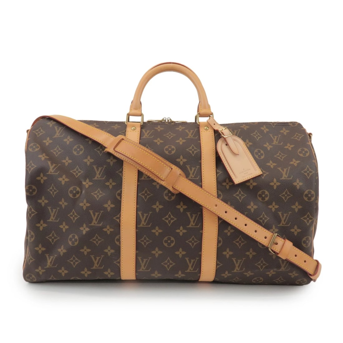 LOUIS VUITTON MONOGRAM KEEP ALL BANDOULIERE 50 BOSTON BAG (1 of 5)