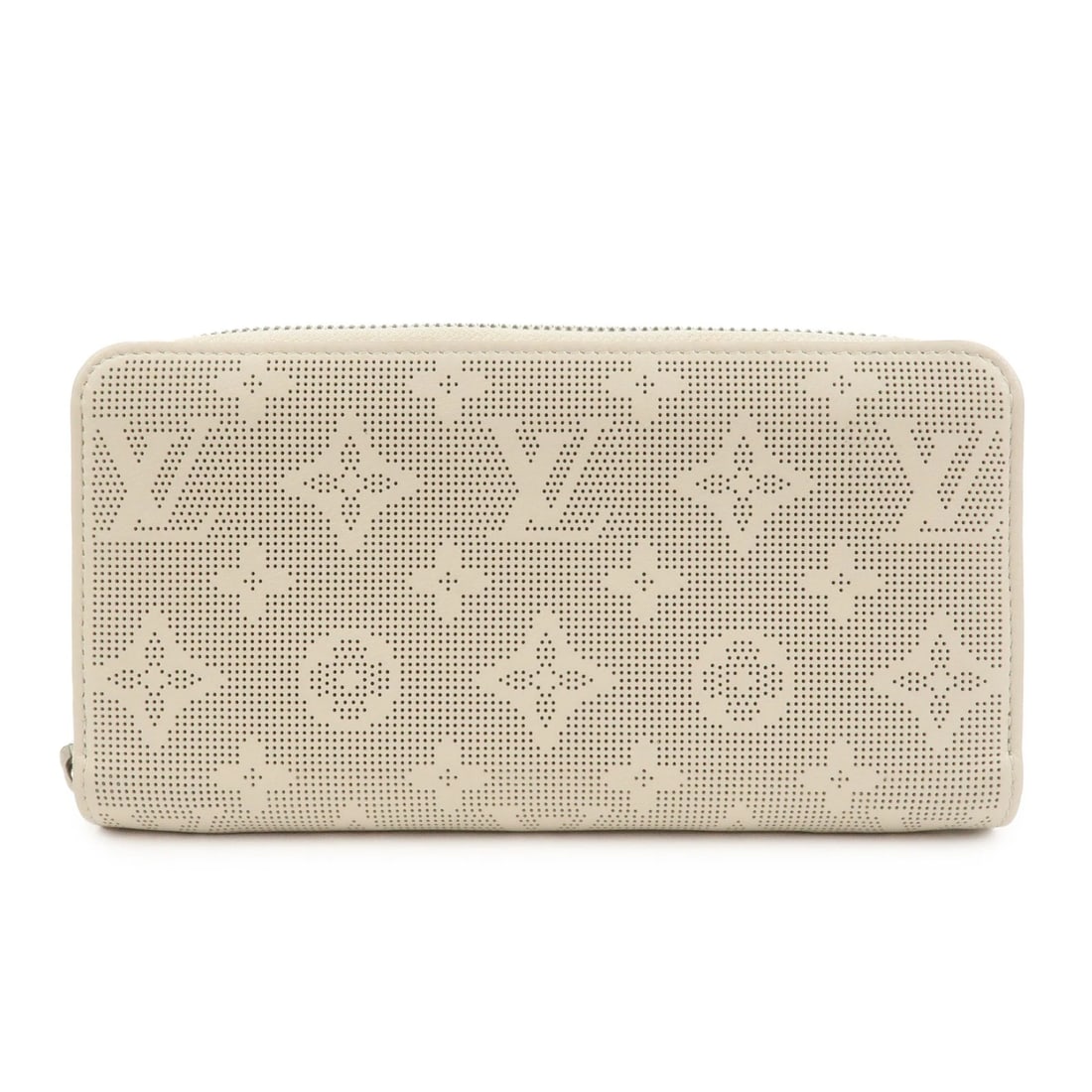 LOUIS VUITTON MONOGRAM MAHINA REVERSE ROUND ZIPPY WALLET: Louis Vuitton Monogram Mahina Reverse Round Zippy Wallet Brand: Louis Vuitton Type: wallet Material: Mahina Leather Color: Quartz Size: W19.5cm(7.68")H10.5cm(4.13")D2cm(0.79") Accessories: None