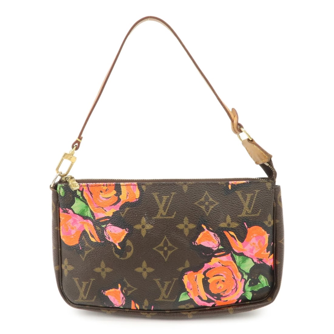 LOUIS VUITTON MONOGRAM ROSE POCHETTE ACCESSOIRES POUCH: Louis Vuitton Monogram Rose Pochette Accessoires Pouch Brand: CELINE Type: tote bag Material: Monogram Canvas Color: Monogram Size: W21cm(8.27")H13cm(5.12")D4cm(1.57") Accessories: None Ac
