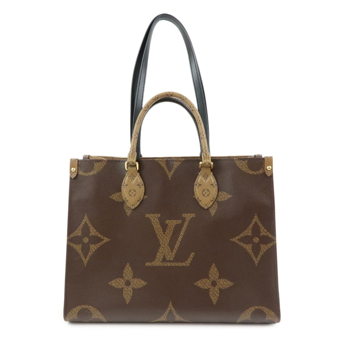 LOUIS VUITTON MONOGRAM GIANT REVERSE ON THE GO MM TOTE BAG: LOUIS VUITTON Monogram Giant Reverse On the Go MM Tote Bag Brand: france Type: tote bag Material: Monogram Canvas , Leather Color: Monogram Size: W33cm(12.99")H26.5cm(10.43")D14cm(5.51") Accessori