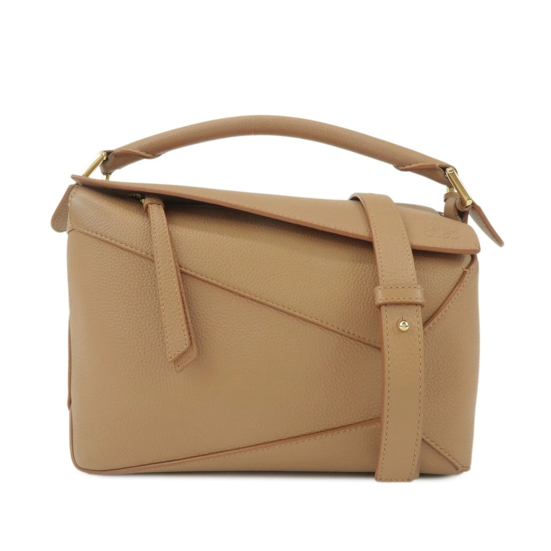 LOEWE ANAGRAM CALF LEATHER PUZZLE BAG SMALL 2WAY SHOULDER BAG: LOEWE Anagram Calf Leather Puzzle Bag Small 2Way Shoulder Bag Brand: loewe Type: 2way bag Material: Leather Color: Beige Size: W23cm(9.06")H16cm(6.30")D11cm(4.33") Accessories: None Access
