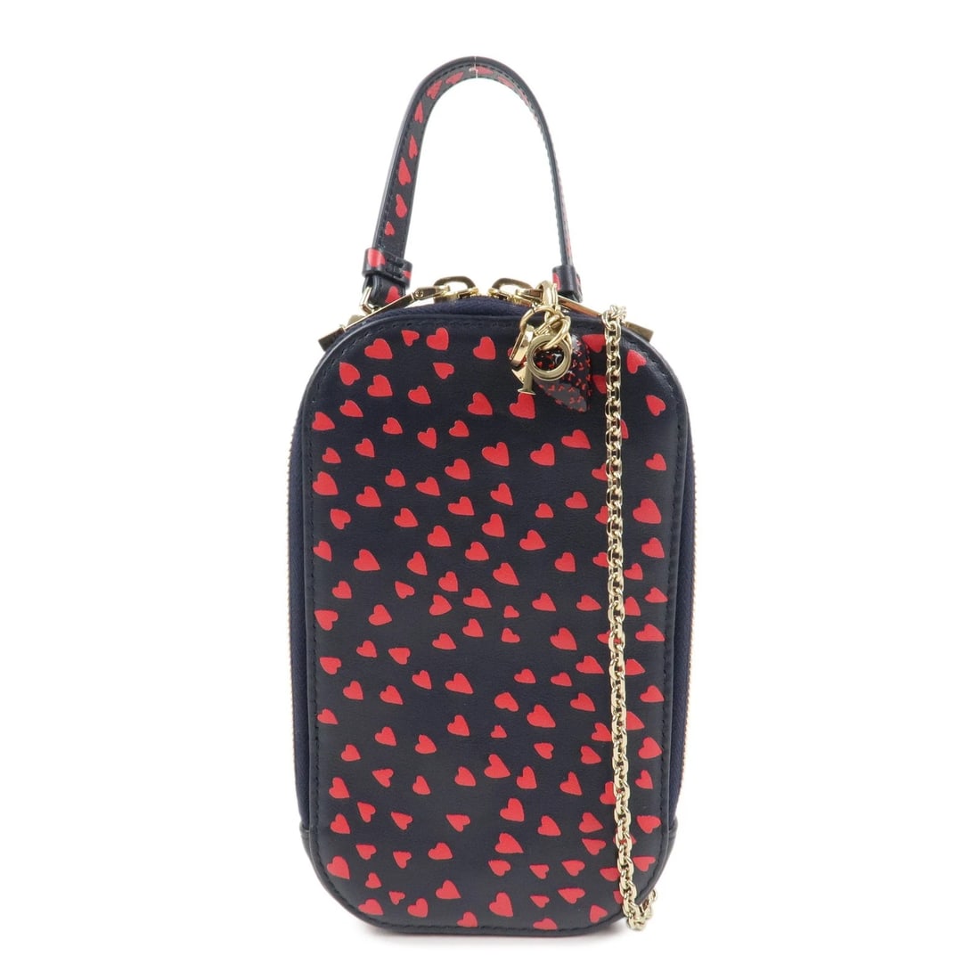 AUTH CHRISTIAN DIOR LEATHER PHONE CASE I LOVE PARIS COLLECTION: Auth Christian Dior Leather Phone Case I Love Paris Collection Brand: Chloe Type: shoulder bag Material: Leather Color: Navy , Red Size: W11cm(4.33")D18cm(7.09")H2cm(0.79") Accessories: None <