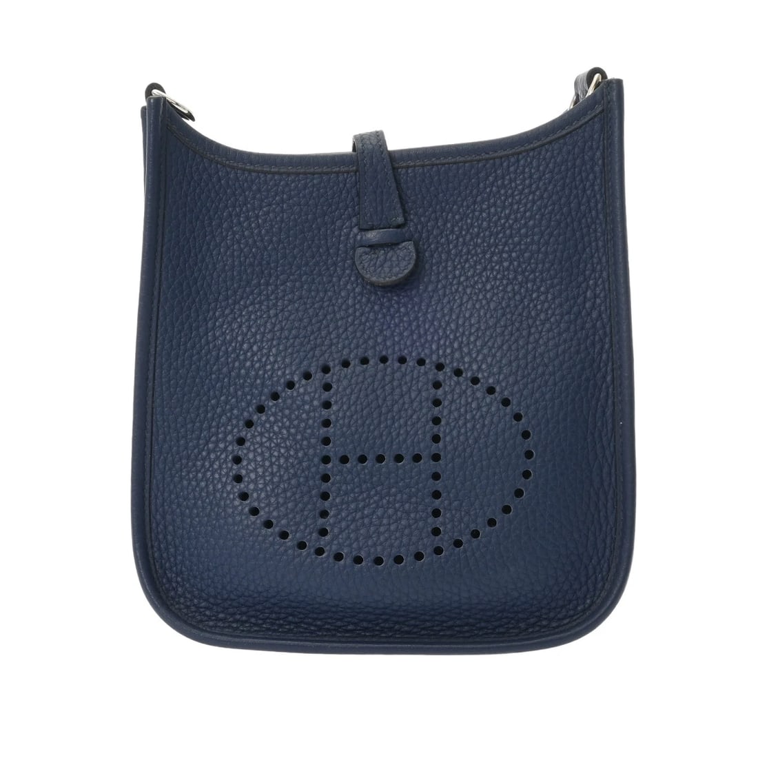 HERMES TPM SHOULDER BAG CLEMENCE LEATHER SILVER, BLUE: Hermes TPM Shoulder Bag Clemence Leather Silver, Blue Brand: Hermes Type: Shoulder Bag Material: Clemence Leather Color: Silver, Blue Size: W 17.5cm / H 17.5cm / D 5.5cm Accessories: None