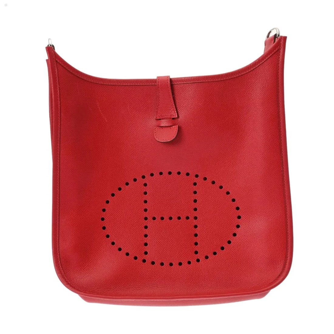 HERMES PM SHOULDER BAG EPSOM LEATHER SILVER: Hermes PM Shoulder Bag Epsom Leather Silver Brand: Hermes Type: Shoulder Bag Material: Epsom Leather Color: Silver Size: W 29.5cm / H 26cm Accessories: None Accessories Notice: When purcha