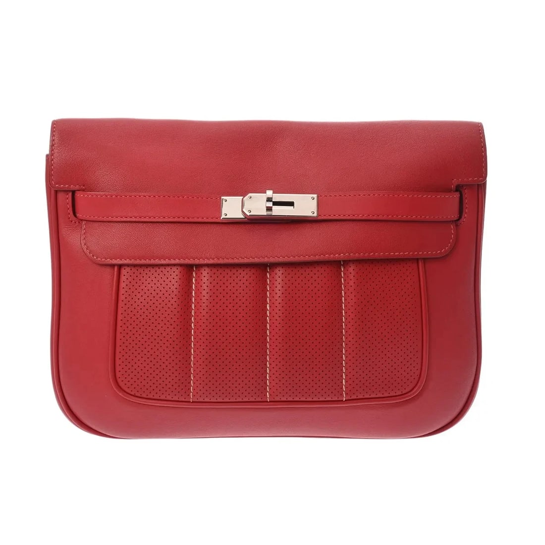 HERMES HANDBAG SHOULDER BAG SWIFT LEATHER SILVER: Hermes Handbag Shoulder Bag Swift Leather Silver Brand: Hermes Type: Shoulder Bag Material: Swift Leather Color: Silver Size: W 28cm / H 20cm / D 8cm Accessories: None Accessories Notice: