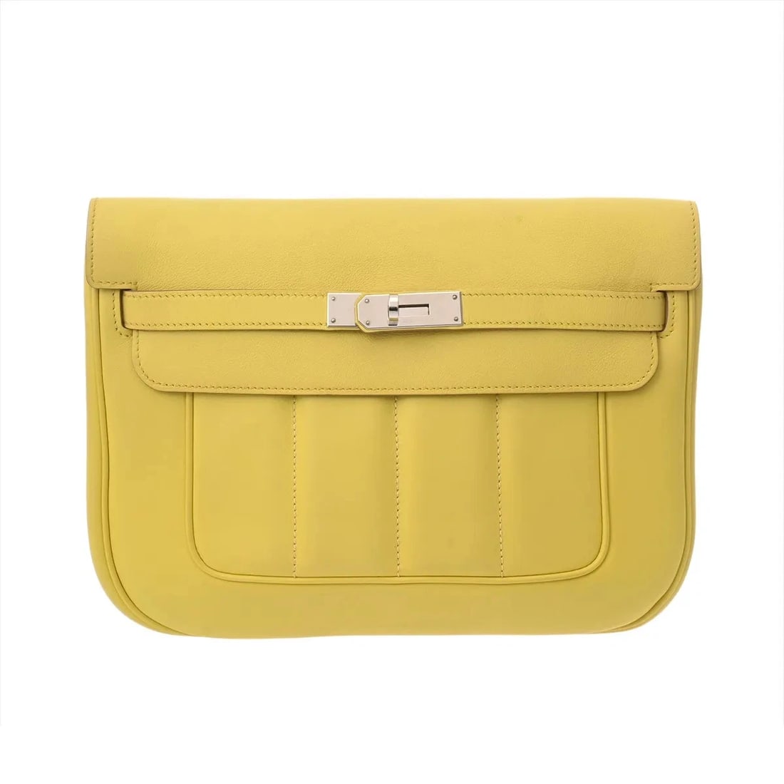 HERMES HANDBAG SHOULDER BAG SWIFT LEATHER SILVER: Hermes Handbag Shoulder Bag Swift Leather Silver Brand: Hermes Type: Shoulder Bag Material: Swift Leather Color: Silver Size: W 28cm / H 22cm / D 9cm Accessories: None Accessories Notice: