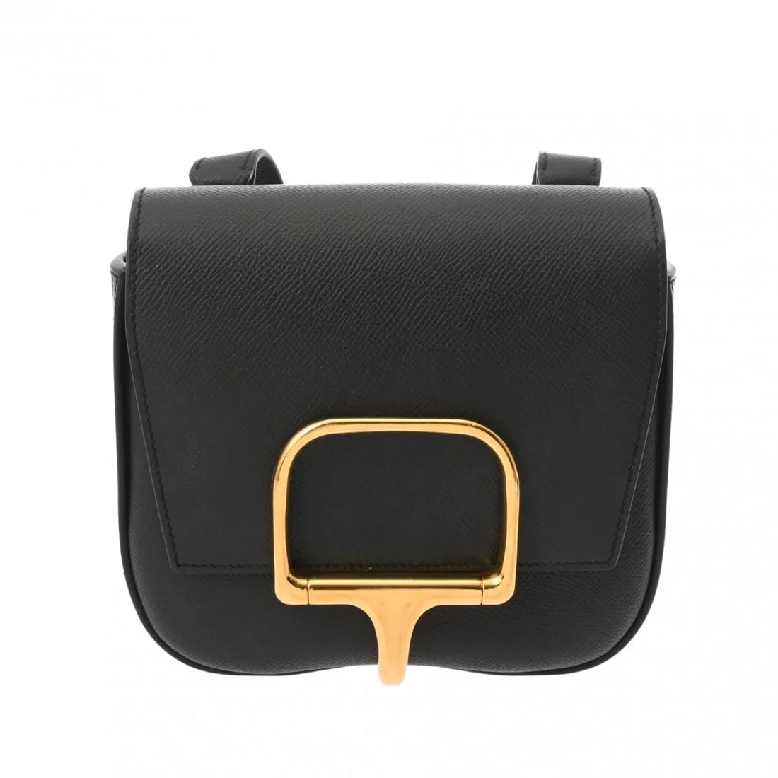 HERMES HANDBAG SHOULDER BAG EPSOM LEATHER BLACK, GOLD: Hermes Handbag Shoulder Bag Epsom Leather Black, Gold Brand: Hermes Type: Shoulder Bag Material: Epsom Leather Color: Black, Gold Size: W 17cm / H 16cm / D 5.5cm Accessories: None Accessor