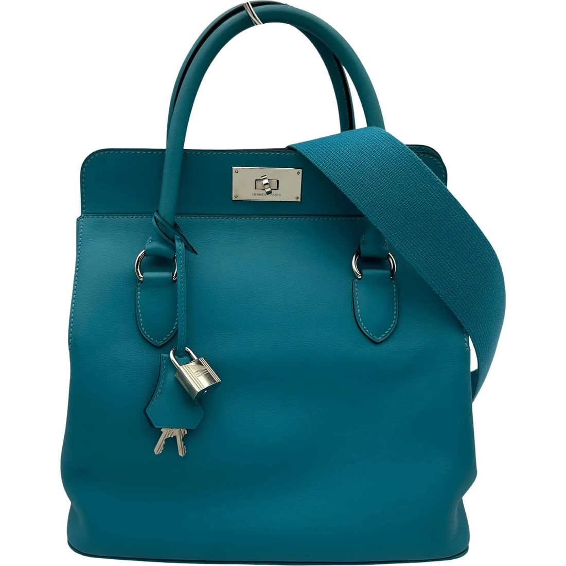 HERMES TOOLBOX 26 SWIFT LEATHER SHOULDER BAG: HERMES Toolbox 26 Swift Leather Shoulder Bag Brand: Hermes Type: Shoulder Bag Material: Swift Leather Color: none Size: W25.5cm x H28cm x D18.5cm Accessories: None Accessories Notice: When purchasing