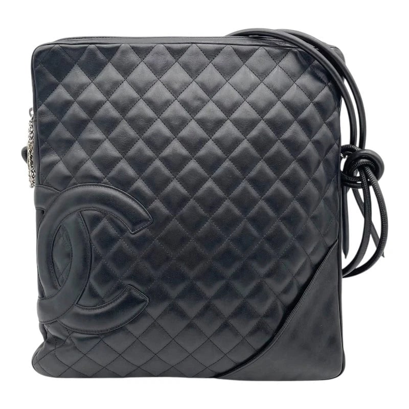 CHANEL CAMBON LINE SHOULDER BLACK SHOULDER BAG: CHANEL Cambon Line Shoulder Black Shoulder Bag Brand: Chanel Type: Shoulder Bag Material: none Color: Black Size: W31cm x H35cm x D4cm Accessories: None Accessories Notice: When purchasing pre-owned
