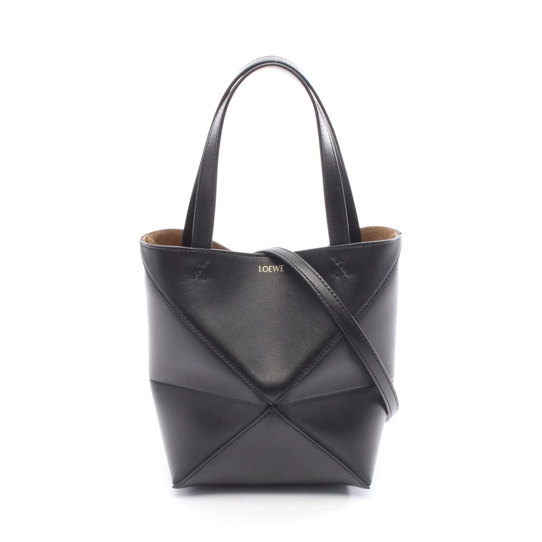 LOEWE 2WAY HANDBAG BLACK LEATHER: Loewe 2WAY Handbag Black Leather Brand: Loewe Type: Handbag Material: Leather Color: Black Size: W16cm x H20cm x D9cm Accessories: None Accessories Notice: When purchasing pre-owned goods,