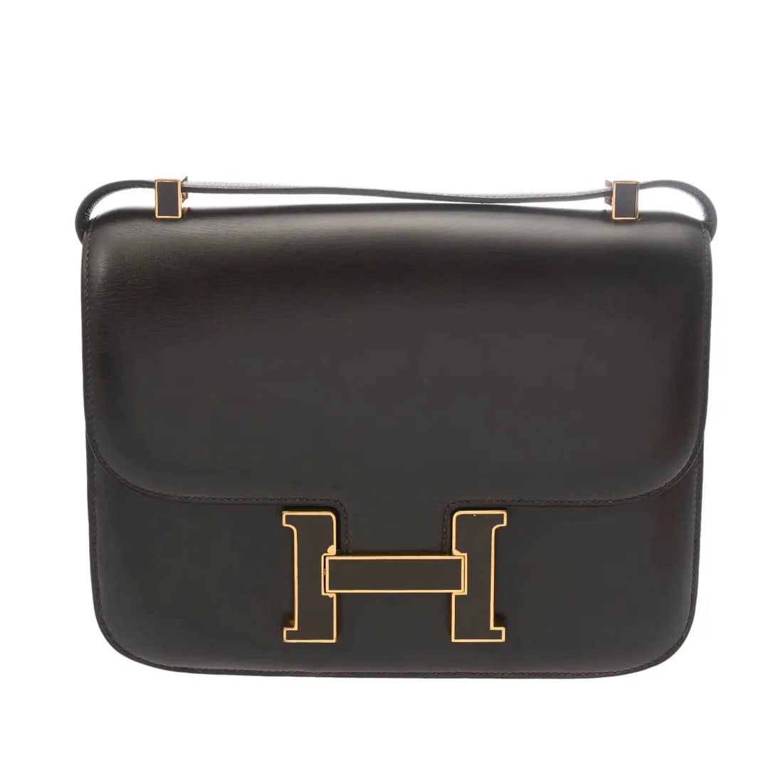 HERMES CONSTANCE 23 SHOULDER BAG BOX CALF GOLD: Hermes Constance 23 Shoulder Bag Box Calf Gold Brand: Hermes Type: Shoulder Bag Material: Box Calf Color: Gold Size: W 22.5cm / H 16.5cm / D 5cm Accessories: None Accessories Notice: When