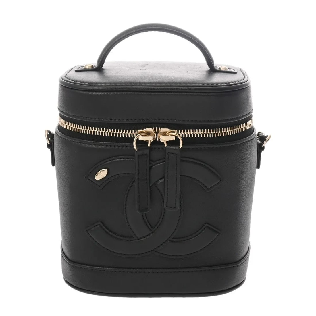 CHANEL WAY SHOULDER BAG LAMBSKIN CHAMPAGNE: Chanel WAY Shoulder Bag Lambskin Champagne Brand: Chanel Type: Shoulder Bag Material: Lambskin Color: Champagne, Black, Gold Size: W 14.5cm / H 16cm / D 11.5cm Accessories: None Accessorie