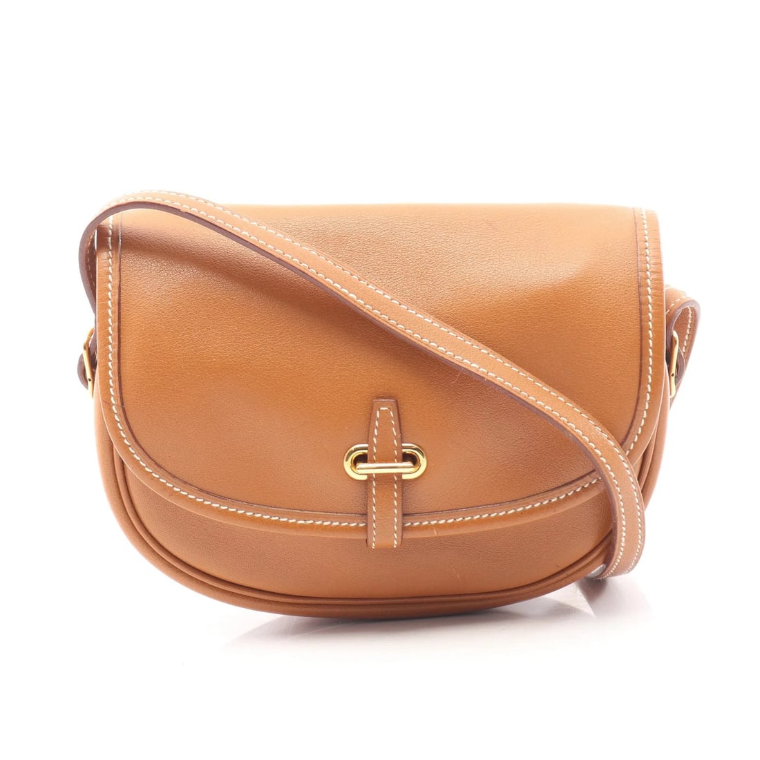 HERMES SHOULDER BAG BROWN: Hermes Shoulder Bag Brown Brand: Hermes Type: Shoulder Bag Material: none Color: Brown Size: W12cm x H11cm x D3.5cm Accessories: None Accessories Notice: When purchasing pre-owned goods, p