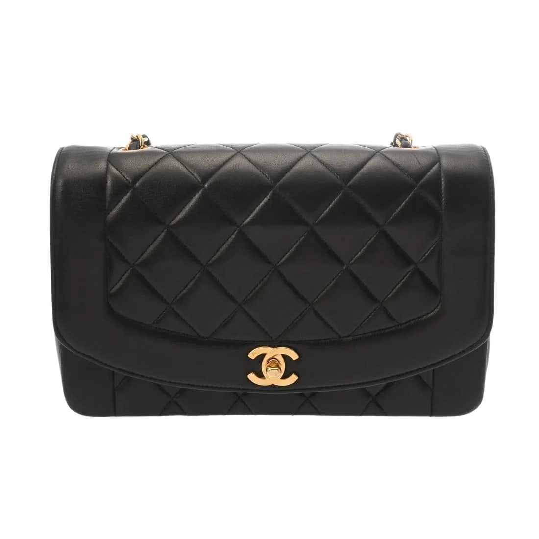 CHANEL SHOULDER BAG LAMBSKIN BLACK, GOLD: Chanel Shoulder Bag Lambskin Black, Gold Brand: Chanel Type: Shoulder Bag Material: Lambskin Color: Black, Gold Size: W 25cm / H 16cm / D 7cm Accessories: None Accessories Notice: When pur