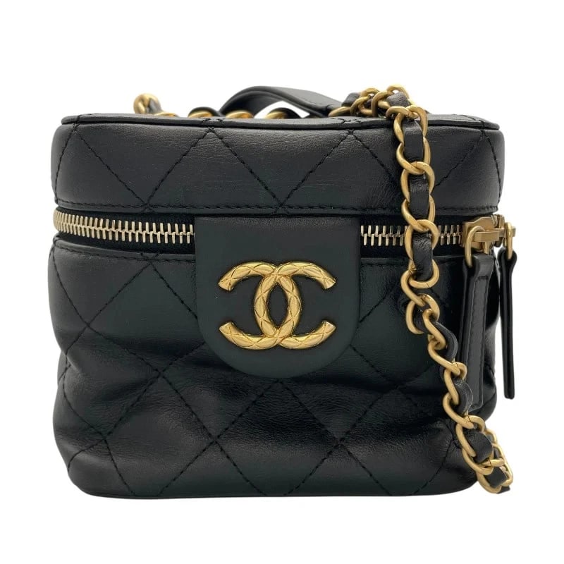CHANEL PANNY BLACK LAMBSKIN SHOULDER BAG: CHANEL Panny Black Lambskin Shoulder Bag Brand: Chanel Type: Shoulder Bag Material: Lambskin Color: Black Size: W14cm x H14cm x D14cm Accessories: None Accessories Notice: When purchasing