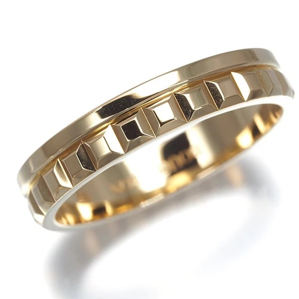 BOUCHERON RING QUATRE RADIANT HALF 18K: Boucheron Ring Quatre Radiant Half 18K Brand: BOUCHERON Type: Ring Material: 18K / 750 / Yellow Gold, Color: YEllow Gold Size: US 7.25 Accessories: None Accessories Notice: When purchasing pre-owned