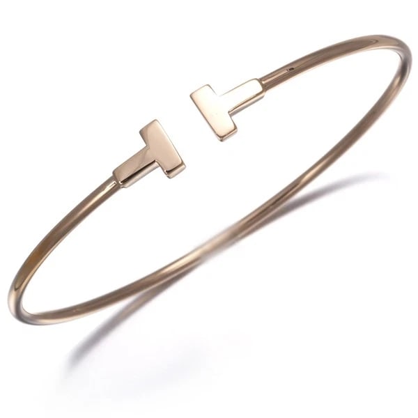 TIFFANY&CO. BRACELETWIRE NARROW BANGLE 18K: Tiffany&Co. BraceletWire Narrow Bangle 18K Brand: Tiffany & Co. Type: Bracelet Material: 18K / 750 / Rose Gold, Color: Rose Gold Size: Inner circumference: 16cm Design width: 6.8mm Accessories: No