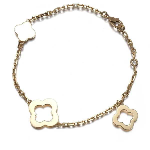 VAN CLEEF & ARPELS BRACELET BYZANTINE ALHAMBRA: Van Cleef & Arpels Bracelet Byzantine Alhambra Brand: Van Cleef & Arpels Type: Bracelet Material: 18K / 750 / Yellow Gold, Color: YEllow Gold Size: Inner circumference: 16.5 / 18.5cm Design width: 10.