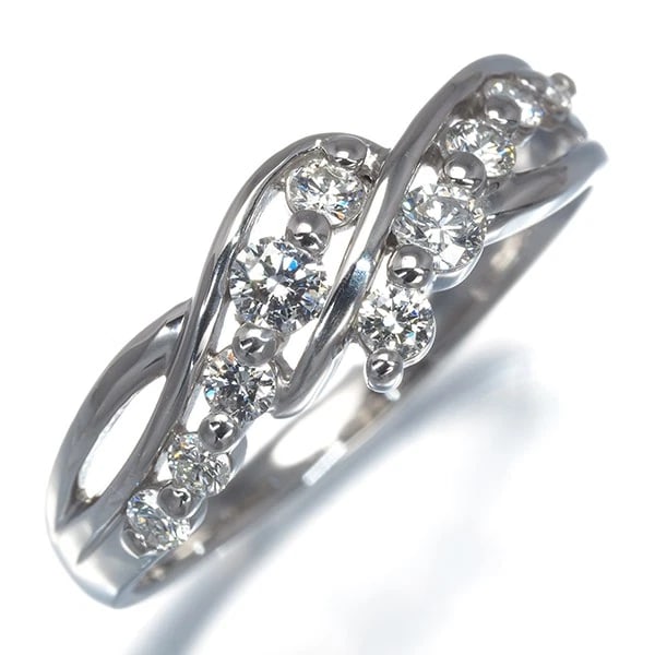 DIAMOND RING 900 PLATINUM - 2