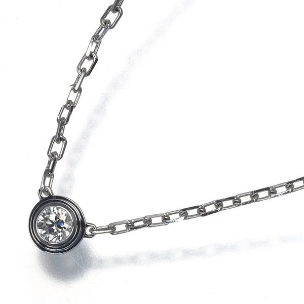 CARTIER NECKLACE DIAMOND D'AMOUR SM: Cartier Necklace Diamond d'Amour SM Brand: Cartier Type: Necklace Material: 18K / 750 / White Gold, Main Stone/Creation NATURAL Color: white gold Size: Necklace length: 37 / 40cm Pendant size: Diamete
