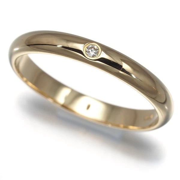 CARTIER RING DIAMONDWEDDING BAND18K 750 YELLOW GOLD: Cartier Ring DiamondWedding Band18K 750 Yellow Gold Brand: Cartier Type: Ring Material: 18K / 750 / Yellow Gold, Main Stone/Creation NATURAL Color: YEllow Gold Size: US 4.75 Accessories: None