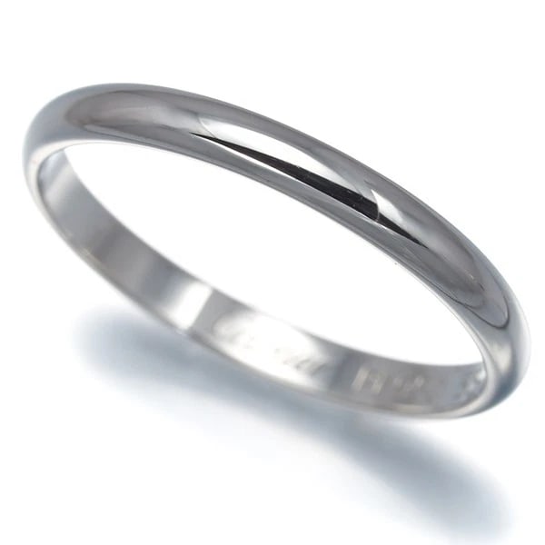 CARTIER RING WEDDING BAND 950 PLATINUM: Cartier Ring Wedding Band 950 Platinum Brand: Cartier Type: Ring Material: 950 / Platinum, Color: Silver Size: US 7.25 Accessories: None Accessories Notice: When purchasing pre-owned goods