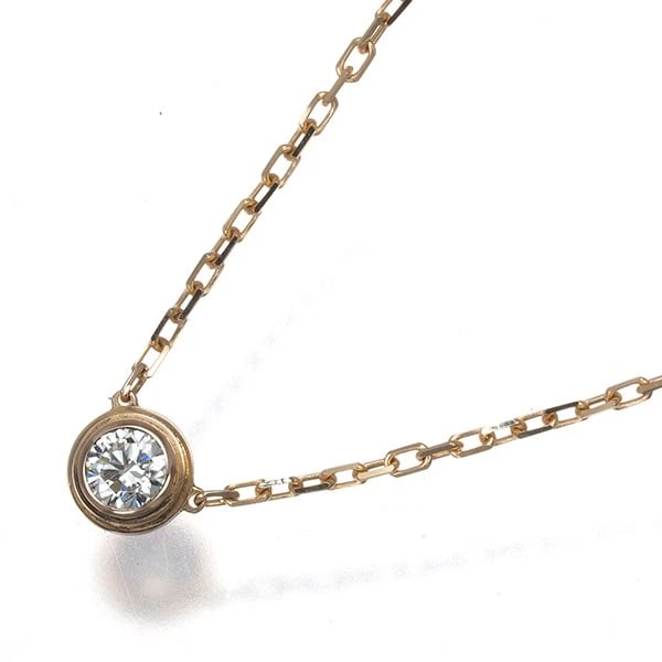 CARTIER NECKLACE DIAMOND 18K 750 ROSE GOLD: Cartier Necklace Diamond 18K 750 Rose Gold Brand: Cartier Type: Necklace Material: 18K / 750 / Rose Gold, Main Stone/Creation NATURAL Color: Rose Gold Size: Necklace length: 38 / 41cm Pendant size: