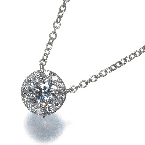 TIFFANY&CO. NECKLACE DIAMOND SOLESTE 950 PLATINUM: Tiffany&Co. Necklace Diamond Soleste 950 Platinum Brand: Tiffany & Co. Type: Necklace Material: 950 / Platinum, Main Stone/Creation NATURAL Color: Silver Size: Necklace length: 40cm Pendant size: