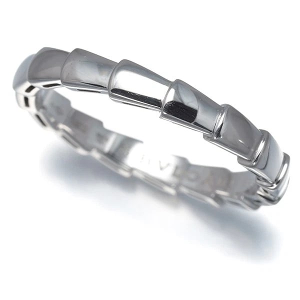 BVLGARI RING SERPENTI VIPER 18K 750 WHITE GOLD: BVLGARI Ring Serpenti Viper 18K 750 White Gold Brand: BVLGARI Type: Ring Material: 18K / 750 / White Gold, Color: White Gold Size: US 11 Accessories: None Accessories Notice: When purchasi
